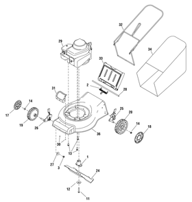 Part Location Diagram of 700020 Briggs and Stratton Cap, Hub, 6 Inch